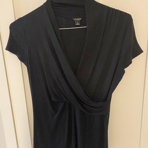 SALE TODAY!!  Women’s black short sleeve cross in the front top.